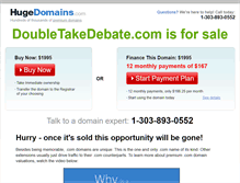 Tablet Screenshot of doubletakedebate.com